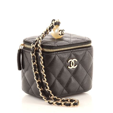 chanel mini vanity yellow|chanel vanity case original.